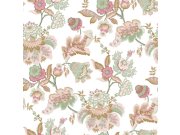 Vliesová tapeta na zeď, růžovo-zelená, květiny, 8300, Blooming Garden 2, Parato by Cristiana Masi