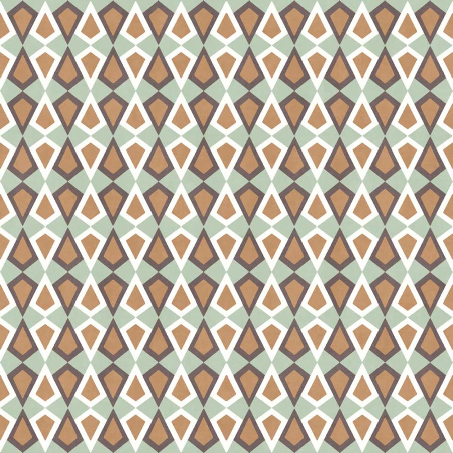 Geometrická vliesová tapeta na zeď, zeleno-hnědá, 2037, Rio, Parato by Cristiana Masi