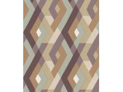 Geometrická vliesová tapeta na zeď, hnědo-zelená, 2033, Rio, Parato by Cristiana Masi