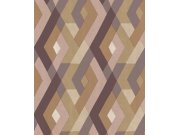 Geometrická vliesová tapeta na zeď, hnědo-fialová, 2032, Rio, Parato by Cristiana Masi
