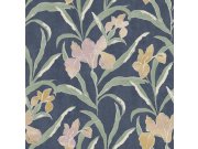 Vliesová tapeta na zeď, modrá, květiny, 2025, Rio, Parato by Cristiana Masi