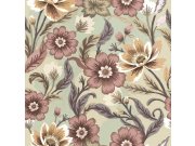 Vliesová tapeta na zeď, zeleno-béžová, květiny, 2013, Rio, Parato by Cristiana Masi