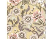 Vliesová tapeta na zeď, okrová, květiny, 2011, Rio, Parato by Cristiana Masi