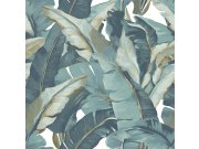 Vliesová tapeta na zeď, modrá, listy, 2007, Rio, Parato by Cristiana Masi Tapety Yara - Parato by Cristiana Masi