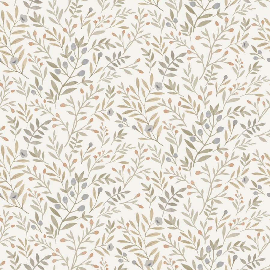 Vliesová tapeta na zeď, šedo-béžová, větvičky, A78802, Inia, Grandeco - Grandeco