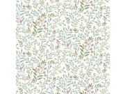 Vliesová tapeta na zeď, zeleno-modrá, větvičky, A78803, Inia, Grandeco Tapety Yara - Grandeco