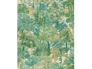 Vliesová tapeta na zeď, zelená, stromy, A78602, Inia, Grandeco Tapety Yara - Grandeco