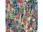 Vliesová tapeta na zeď, modrá, květiny, A74602, Inia, Grandeco Tapety Yara - Vavex