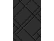 Tapety Yara Origin - Vliesová obrazová tapeta na zeď, černá, imitace obložení, 357327, 3D Reflections, Origin Vliesová obrazová tapeta na zeď, černá, imitace obložení, 357327, 3D Reflections, Origin
