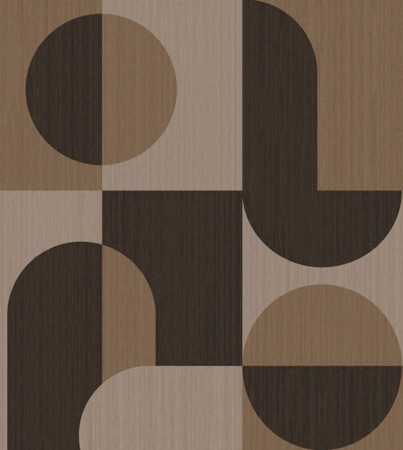 Vliesová obrazová tapeta na zeď, hnědá, grafický vzor, 357325, 3D Reflections, Origin - Origin