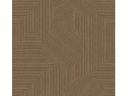 Vliesová obrazová tapeta na zeď, hnědá, grafický vzor, 357314, 3D Reflections, Origin