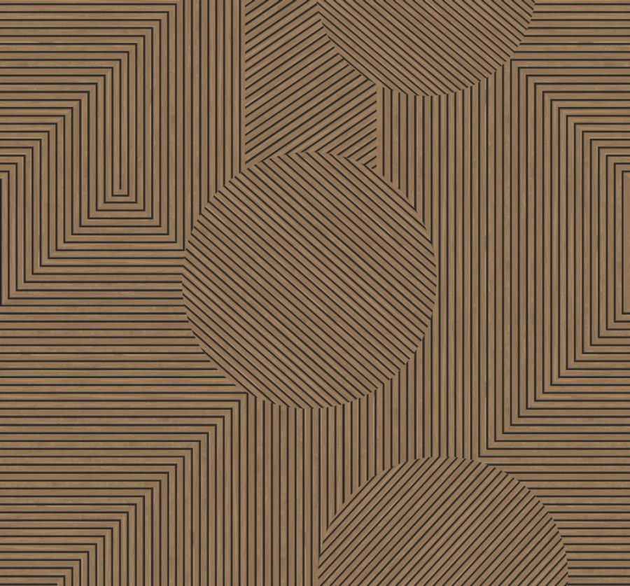 Vliesová obrazová tapeta na zeď, hnědá, grafický vzor, 357314, 3D Reflections, Origin - Origin