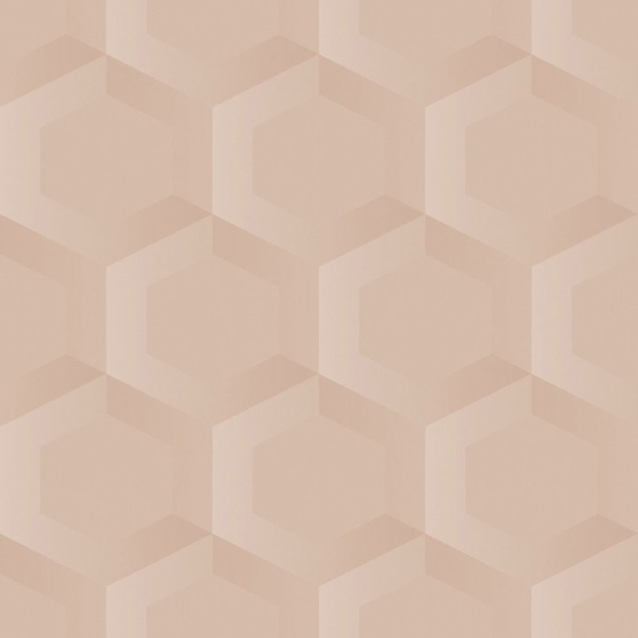 Tapety Yara - Origin - Vliesová tapeta na zeď, růžová, hexagony, 348020, 3D Reflections, Origin Vliesová tapeta na zeď, růžová, hexagony, 348020, 3D Reflections, Origin - Origin