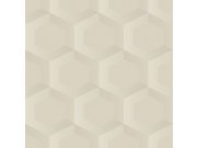 Tapety Yara Origin - Vliesová tapeta na zeď, béžová, hexagony, 348018, 3D Reflections, Origin Vliesová tapeta na zeď, béžová, hexagony, 348018, 3D Reflections, Origin