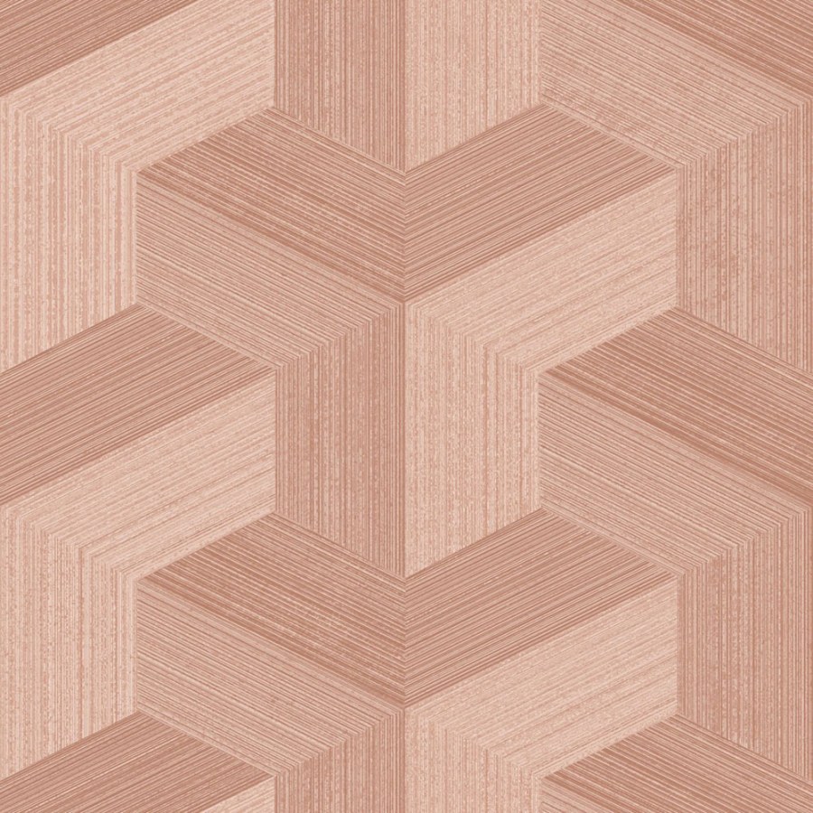 Vliesová tapeta na zeď, růžová, grafický vzor, 347950, 3D Reflections, Origin - Origin