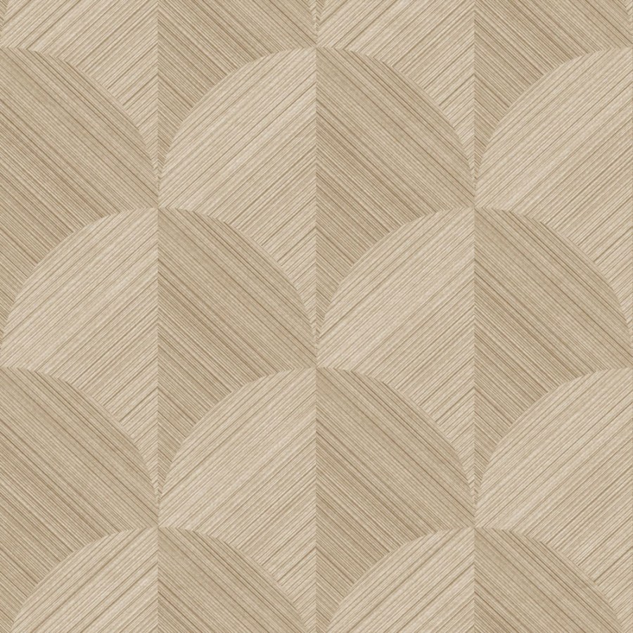 Vliesová tapeta na zeď, hnědo-béžová, grafický vzor, 347936, 3D Reflections, Origin - Origin