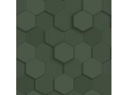 Tapety Yara Origin - Vliesová tapeta na zeď, zelená, hexagony, 347852, 3D Reflections, Origin Vliesová tapeta na zeď, zelená, hexagony, 347852, 3D Reflections, Origin