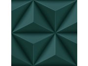 Vliesová tapeta na zeď, tyrkysová, 3D grafický vzor, 347817, 3D Reflections, Origin Tapety Yara - Origin