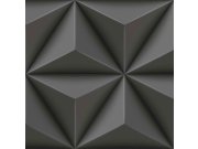 Vliesová tapeta na zeď, šedo-černá, 3D grafický vzor, 347816, 3D Reflections, Origin Tapety Yara - Origin