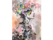 Vliesová obrazová tapeta na zeď, dívka s květinami, 35897, Papis Loveday Fashion Icon, Marburg