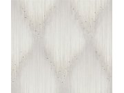 Vliesová tapeta na zeď, šedo-krémová, grafický vzor s krystaly, 35887, Papis Loveday Fashion Icon, Marburg