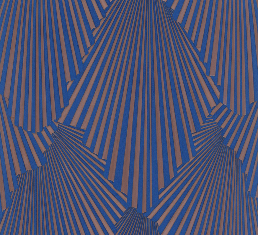 Tapety Yara - Marburg - Vliesová tapeta na zeď, modrá, měděná, grafický vzor, 35851, Papis Loveday Fashion Icon, Marburg Vliesová tapeta na zeď, modrá, měděná, grafický vzor, 35851, Papis Loveday Fashion Icon, Marburg - Marburg