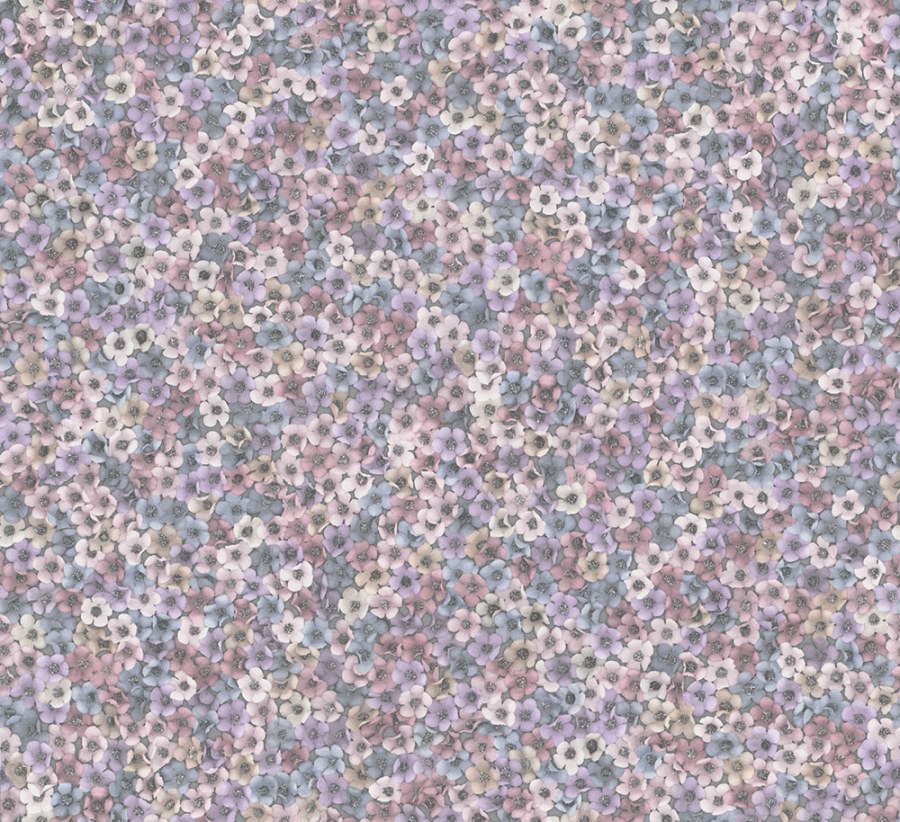 Vliesová tapeta na zeď, modro-fialovo-růžová, květiny, 35844, Papis Loveday Fashion Icon, Marburg