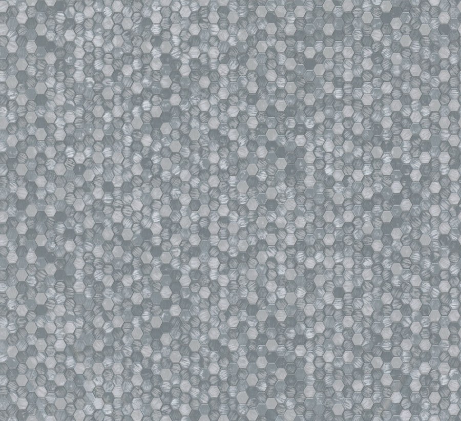 Vliesová tapeta na zeď, stříbrná, hexagony, 35814, Papis Loveday Fashion Icon, Marburg - Marburg