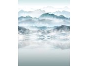 Vliesová fototapeta na zeď, šedo-modrá, horská krajina, 96465, Naomi, Novamur