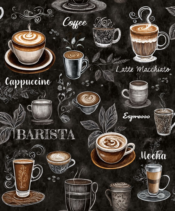 Vliesová tapeta na zeď, černá, káva, 89045, Naomi, Novamur - Novamur