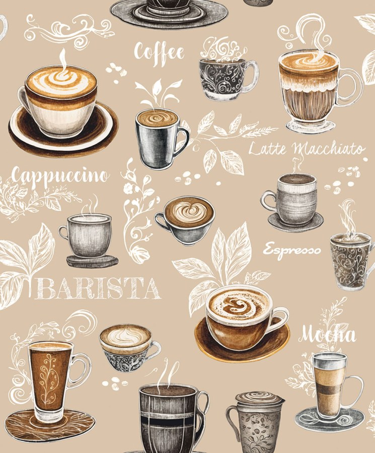 Vliesová tapeta na zeď, béžová, káva, 89043, Naomi, Novamur - Novamur