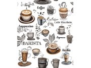 Vliesová tapeta na zeď, bílá, káva, 89043, Naomi, Novamur