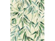 Vliesová tapeta na zeď, zelená, listy, 89040, Naomi, Novamur