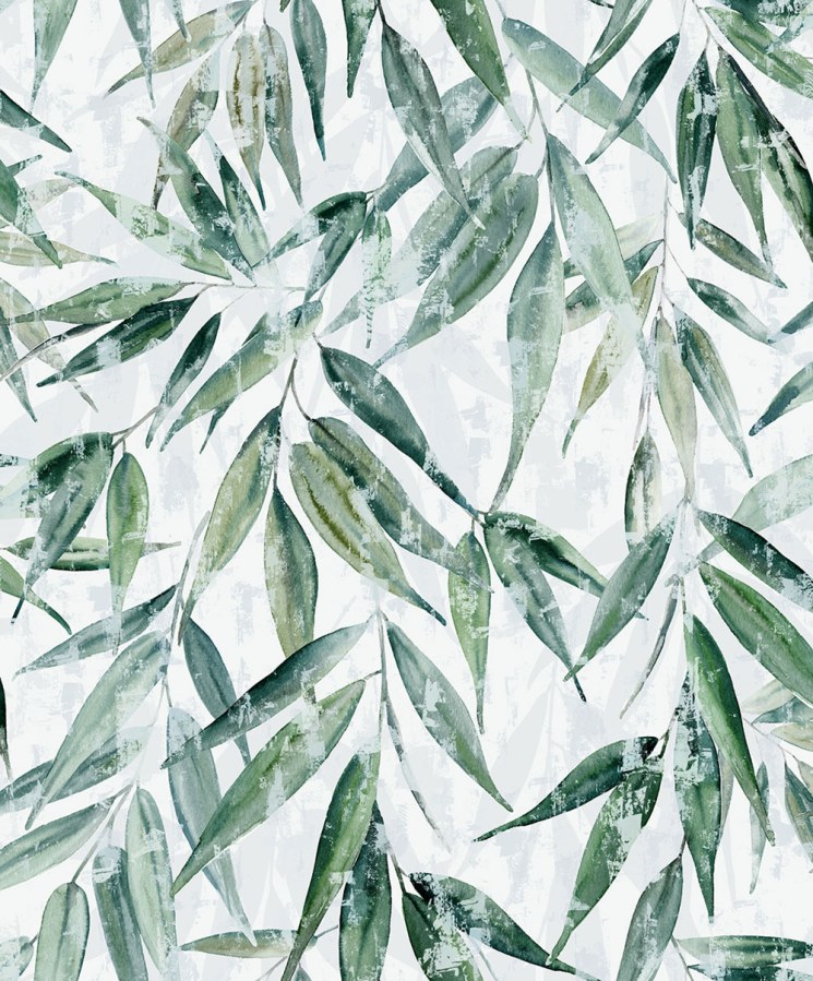 Vliesová tapeta na zeď, zelená, listy, 89039, Naomi, Novamur - Novamur