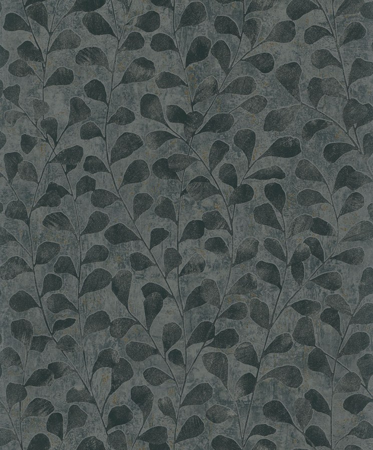 Tapety Yara - Novamur - Vliesová tapeta na zeď, černo-zlatá, větvičky, listy, 82503, Naomi, Novamur Vliesová tapeta na zeď, černo-zlatá, větvičky, listy, 82503, Naomi, Novamur - Novamur