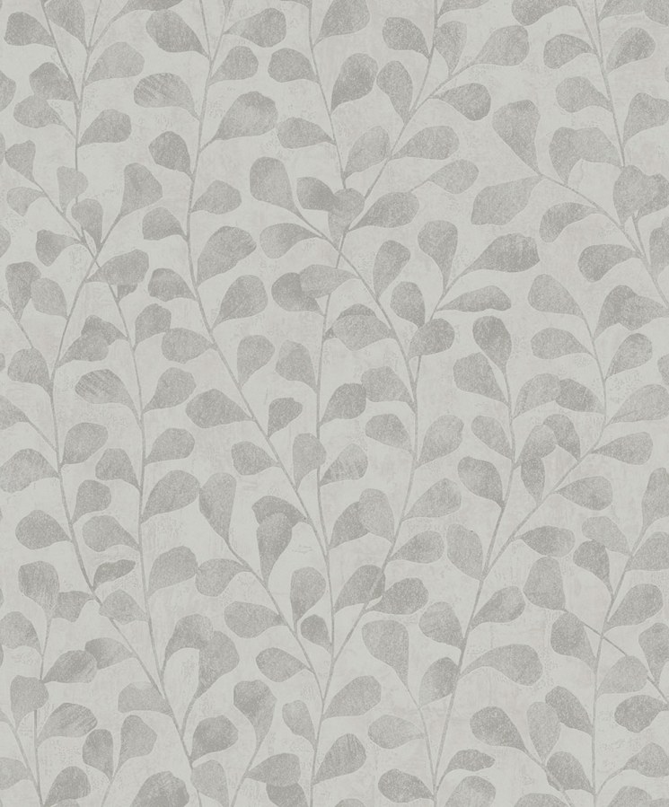 Vliesová tapeta na zeď, šedo-béžová, větvičky, listy, 82502, Naomi, Novamur - Novamur