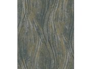 Vliesová tapeta na zeď, černo-okrová, textura, vlny, 82496, Naomi, Novamur Tapety Yara - Novamur