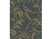 Vliesová tapeta na zeď, černo-zlatá, listy, 34289, City Glow, Marburg Tapety Yara - Marburg