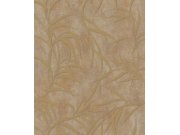 Vliesová tapeta na zeď, hnědo-zlatá, listy, 34288, City Glow, Marburg