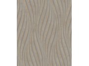 Vliesová tapeta na zeď, hnědo-zlatá, vlnky 34262, City Glow, Marburg Tapety Yara - Marburg