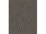 Vliesová tapeta na zeď, hnědo-bronzová, vlnky 34263, City Glow, Marburg Tapety Yara - Marburg