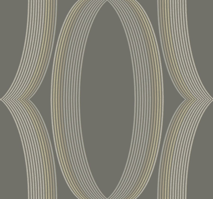 Hnědá vliesová tapeta s geometrickým vzorem, EV3986, Candice Olson Casual Elegance, York - York