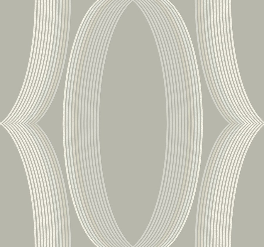 Šedá vliesová tapeta s geometrickým vzorem, EV3983, Candice Olson Casual Elegance, York
