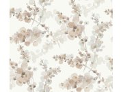 Hnědo-šedá květinová vliesová tapeta na zeď, EV3975, Candice Olson Casual Elegance, York