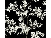 Černo-bílá vliesová tapeta s větvičkami, BL1804, Blooms Second Edition Resource Library, York