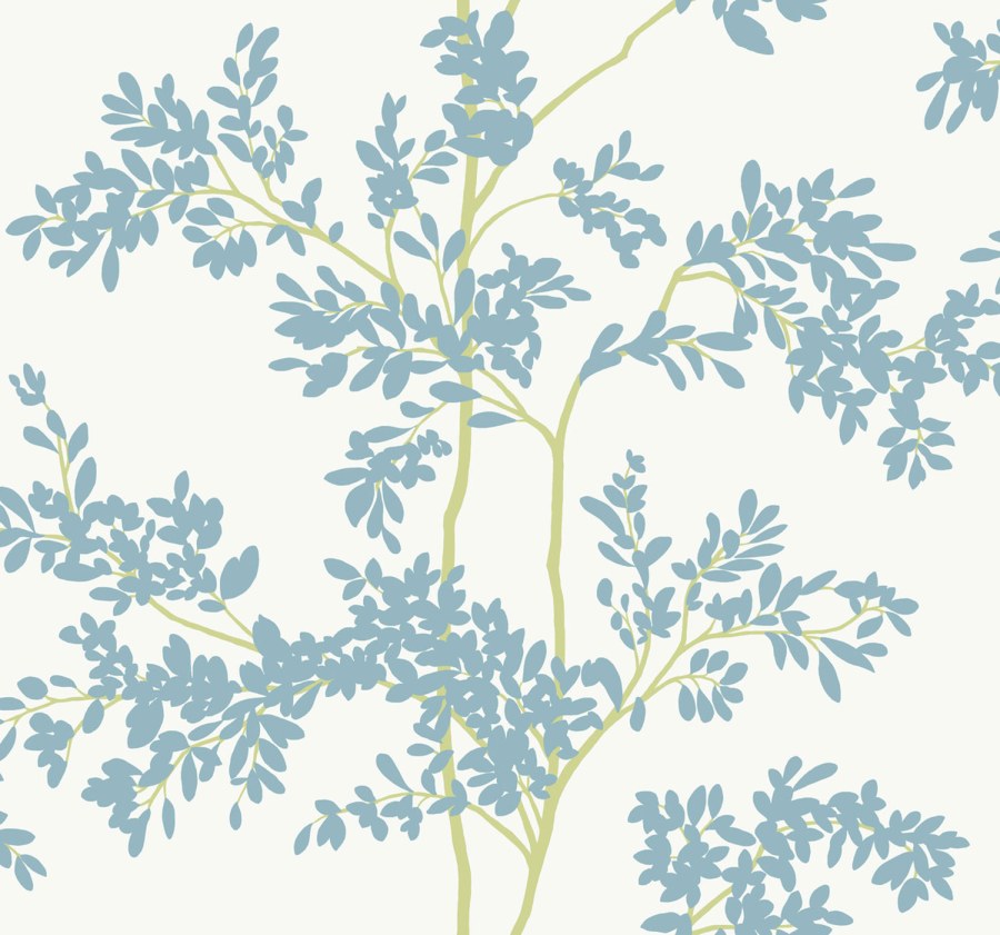 Bílá vliesová tapeta s větvičkami, BL1803, Blooms Second Edition Resource Library, York