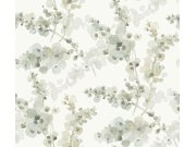 Šedo-zeleno-béžová květinová vliesová tapeta na zeď, EV3972, Candice Olson Casual Elegance, York