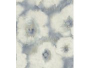 Modro-béžová květinová vliesová tapeta na zeď, EV3964, Candice Olson Casual Elegance, York