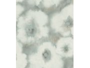 Šedo-zelená květinová vliesová tapeta na zeď, EV3961, Candice Olson Casual Elegance, York