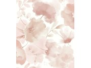 Bílo-růžová vliesová květinová tapeta na zeď, BL1772, Blooms Second Edition Resource Library, York